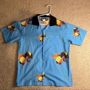 Blue Save the Bees GOLF Wang Button Up Shirt by Tyler the Creator